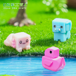 Nouveaux accessoires décoratifs suspendus DIY et petits ornements micro-paysagers en forme de dragon hexagonal <span class=keywords><strong>carré</strong></span> et de panda mignon. - Product Image 3