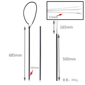 Tenedor de pesca de aleación de aluminio Newbility 5 <span class=keywords><strong>dientes</strong></span> 3 secciones 2 metros trampa de pesca de Metal - Product Image 2