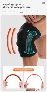 Tappetino in Gel rotula da uomo supporto per Tennis da basket Gli stabilizzatori laterali allevia il <span class=keywords><strong>dolore</strong></span> al <span class=keywords><strong>ginocchio</strong></span> supporta la protezione del menisco - Product Image 3