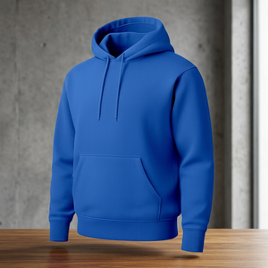 Service OEM, vente en gros, sweats à capuche décontractés pour hommes, hiver, couleur unie, impression numérique, couleur personnalisée, tissu polaire léger - Product Image 3