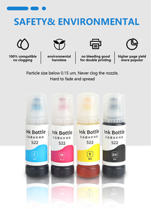 <span class=keywords><strong>Tinta</strong></span> Amida Compatible para <span class=keywords><strong>EPSON</strong></span> Expression 2017/2720/4700, EcoTank Impresora de <span class=keywords><strong>tinta</strong></span> de tinte de <span class=keywords><strong>522</strong></span> para impresora de ET-1110 - Product Image 2