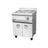 Bain-marie électrique professionnel en acier inoxydable pour cuisine de restaurant, capacité 20L, contrôle de température 85-100°C