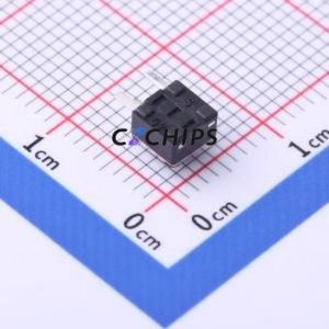 TS-KG09VA-AT43F Tactile Switch Through hole Component (THT) Switch Single Pole Single Throw Round Button 2.5N Right Angle Insert - Product Image 2