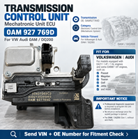 0AM927769D DQ200 0AM DSG7 Unité de commande de transmission TCU TCM pour VW Audi 1ère génération sans immobilisateur