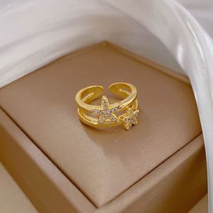 Luxury 18K Gold Brass <b>Finger</b> <b>Ring</b> Zircon Gem Vintage Engagement <b>Rings</b> for Women Jewelry Accessories Anillo Femenino - Product Image 5