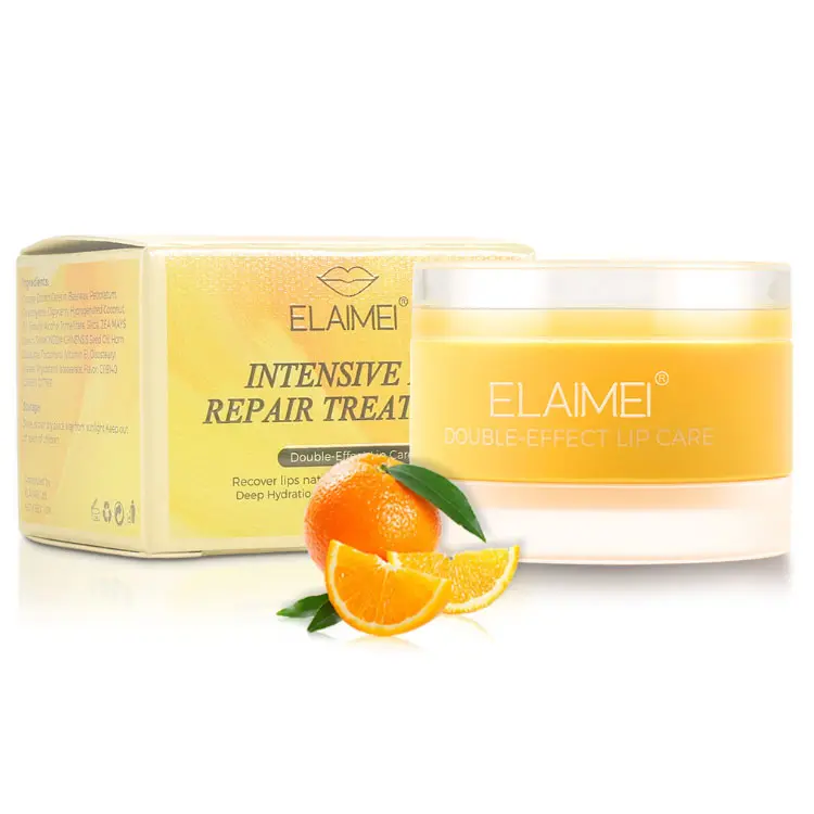 Elaimei Lip Care Double Effect Feuchtigkeit spendende Pflege Reparatur Permanent Pink Lip Mask Cream