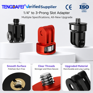 Adaptador de Montaje para Mini Trípode 1/4, de Aluminio, para GoPro a Trípode, Convertidor para <span class=keywords><strong>Insta360</strong></span> One <span class=keywords><strong>X2</strong></span> <span class=keywords><strong>X3</strong></span>, para OSMO Action 3 4 5 OEM, Venta al Por Mayor - Product Image 1