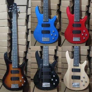 Bajo Eléctrico Profesional Swift Horse de 5 Cuerdas |   Pastillas H-H y Cuerpo de Madera de Álamo OEM para Venta al por Mayor y Tiendas de Música - Product Image 1
