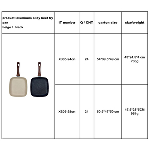 Venta al por mayor personalizar 24/28 antiadherente carne sartén antiadherente de aluminio cuadrado sartén Parrilla de inducción sartén para alitas de <span class=keywords><strong>pollo</strong></span> - Product Image 4
