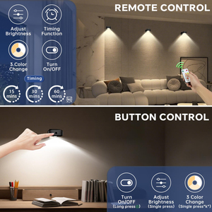 Under Cabinet <b>Light</b> <b>with</b> Charge Station, Rechargeable Magnetic Poster <b>Lights</b> <b>with</b> 3 Color Temperatures, Dimmable <b>Timer</b> LED <b>Light</b> - Product Image 2