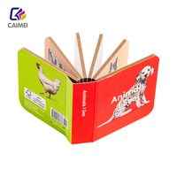 Venta al por mayor personalizado mini cuento inglés niños tablero de aprendizaje libro educación infantil preescolar libro de impresión