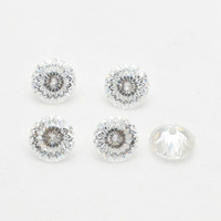 Pierre de Moissanite Ronde Brillante de Haute Qualité à Prix d'Usine, 100 Facettes, Couleur D, VVS 1.0-3.0ct pour la Fabrication de Bijoux en Gros