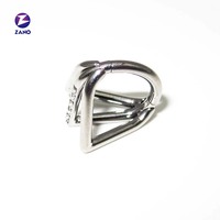 G23 cincin segmen berengsel emas sangat dipoles Titanium padat tiga dimensi perhiasan tindik badan hidung anak-anak zirkon