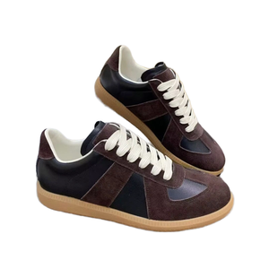 2024 <span class=keywords><strong>Sneakers</strong></span> da uomo primavera autunno <span class=keywords><strong>bianche</strong></span> in vera <span class=keywords><strong>pelle</strong></span> con lacci Casual scarpe da allenamento versatili per camminare in inverno - Product Image 2