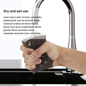 60 Grit Sanding Sponge hình chữ nhật nhôm oxide Sanding Sponge khối linh hoạt bọt Sanding khối vách thạch cao giấy nhám mài mòn Pad - Product Image 6