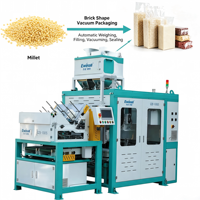 Machine d'emballage sous vide automatique en forme de brique 0,5-5 kg pour riz, café, céréales, poudre avec remplissage et emballage en sachet haute vitesse