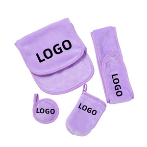 Nhà Máy Bán Buôn Thấp Moq 100 Bộ Biểu Tượng Tùy Chỉnh Sợi Nhỏ Trang Điểm Headband Loại Bỏ Miếng Đệm Khăn Vải Đơn Vị - Product Image 6