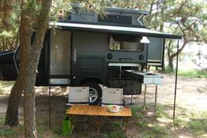2025 Ecocampor Off Road Caravan Australian Standards Remorque de voyage avec <span class=keywords><strong>auvent</strong></span> et télévision extérieure et haute qualité à vendre - Product Image 6