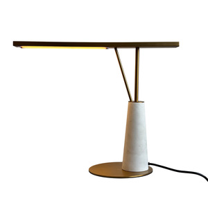 Minimalist Marble <b>Table</b> Lamp Led Touch Control Bedside Desk Light For Bedroom Living Room <b>Study</b> Eye Caring Design - Product Image 5