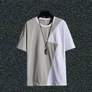 M-3XL kurz-und halb ärmel iges Herren-T-Shirt 100% Baumwolle Vielseitiges lockeres Oberteil für den Sommer 200 Gramm Stricks toff Neue Kollektion - Product Image 1