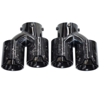Embout d'échappement de voiture DEX pour BMW M240 M340 M440 G20 G21 G23 G42 M Power 4 sorties forgé en Fiber de carbone noir tuyau d'échappement tuyau d'échappement