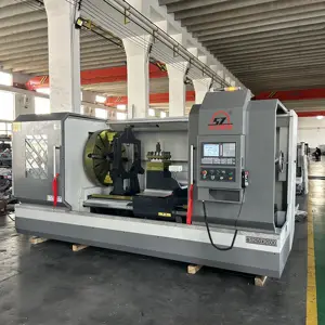 Torno de metal cnc CK61100 CK61125 CK61140, máquina de torno resistente com sistema GSK/KND/SIEMENS da marca Shenzhong
