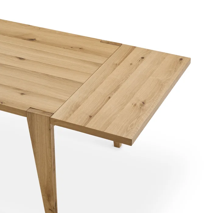 New Arrival Wholesale Home Furniture High Quality Set Solid Wooden Oak Extend Dining Table for Dinner Event