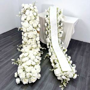 Camino <span class=keywords><strong>de</strong></span> Mesa <span class=keywords><strong>de</strong></span> Flores Artificiales <span class=keywords><strong>de</strong></span> Alta Calidad <span class=keywords><strong>de</strong></span> <span class=keywords><strong>200</strong></span> cm, Camino <span class=keywords><strong>de</strong></span> Mesa <span class=keywords><strong>de</strong></span> <span class=keywords><strong>Rosas</strong></span> <span class=keywords><strong>de</strong></span> Seda Blanca Artificial, Decoración <span class=keywords><strong>de</strong></span> Boda, <span class=keywords><strong>Arreglo</strong></span> Floral - Product Image 1