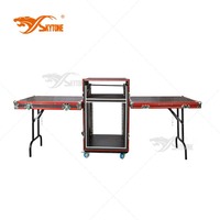 Boîtier d'amplificateur de puissance professionnel Portable 3 portes DJ Flight Case