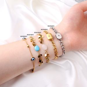 Luxury <b>Men</b> Stainless Steel Gold Color Charm Multilayer Bracelets & <b>Bangles</b> <b>for</b> Women New Pulseras Mujer, - Product Image 6