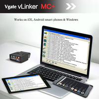 Launch-vLinker MC Plus Scanner de Diagnostic de voiture, outil de Diagnostic automatique automobile, lecteur de Code, prise OBD2