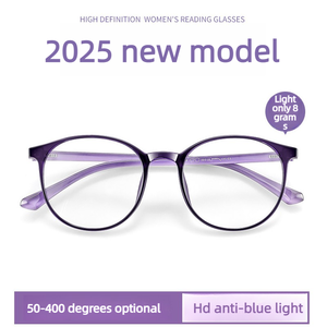 Gafas de Computadora con Protección Anti Luz Azul Tr90, Gafas Redondas para Bloquear la Luz Azul del Teléfono Móvil, Protección para Miopía - Product Image 4