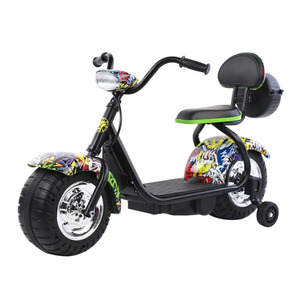 Voiture à pédales pour enfants, modèle City, en plastique et métal, inspirée de la moto Halley. - Product Image 1