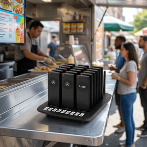 Système d'appel sans fil longue portée rechargeable pour restaurants, camions de restauration, chariots de cuisine de rue et cafés - Product Image 1