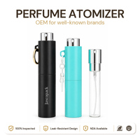 Lot de 10 flacons vaporisateurs de parfum de 10 ml, atomiseur vide rechargeable avec porte-clés