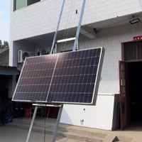 Échelle à panneaux solaires haute efficacité en acier galvanisé, élévateur électrique pour le levage de panneaux solaires, portes et fenêtres en verre