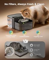Fontaine à eau sans filtre pour chat Oneisall, distributeur d'eau automatique intelligent pour chat, fontaine pour animaux de compagnie avec eau propre et eau sale séparées