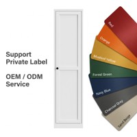 Armoire en acier élancée avec double tringle, gain de place, support de placard, prix usine, OEM, sans formaldéhyde, saine