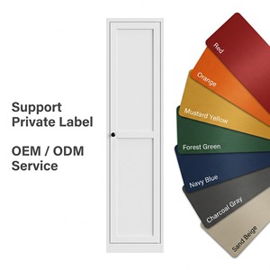 Armoire en acier élancée avec double tringle, gain de place, support de placard, prix usine, OEM, sans formaldéhyde, saine - Product Image 6