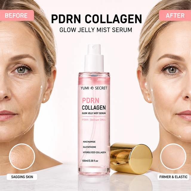 OEM Collagen Salmon PDRN Jelly Serum Mist Spray Organic Face Care Products for Premotes Hydration Plumps & Revitalizes Skin