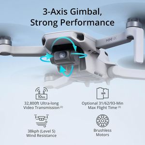 2025 YX Mini 4K Lightweight (<249g) Camera 10km Image Transmission 38kph Wind Resistance Stable Hovering for Beginners Remote - Product Image 4