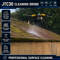 Drone de nettoyage aérien pour bâtiments, lavage à jet d'eau, équipement extérieur pour propriétés commerciales, services pour usines et bâtiments