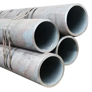 צינור פלדת פחמן בלוח זמנים גדול חלק עגול X52 X56 X56N X60N צינורות SMLS לצינורות מבניים ונוזלים