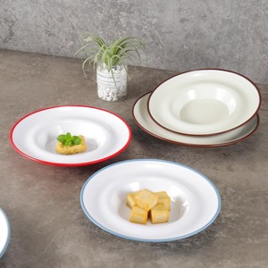 A5 <b>melamine</b> straw hat <b>plate</b>, deep <b>plate</b>, plastic tableware, hotel restaurant dish <b>plate</b>, Western food soup <b>plate</b>, artistic - Product Image 3