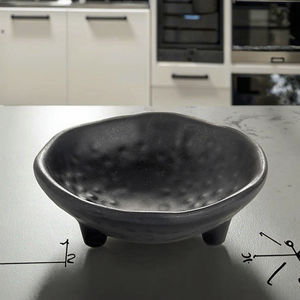 Style <span class=keywords><strong>japonais</strong></span> vente chaude noir rond en mélamine bols à sucre - Product Image 4