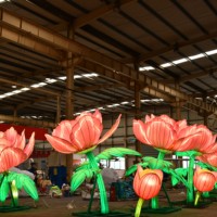 Linterna de Flores Tradicional China para Escenarios Festivos, Iluminación Exterior, Instalaciones de Linternas, Precio de Fábrica