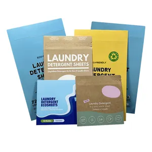 Customized Super Condensed Laundry Detergent Sheets Biodegradable Laundry Detergent Sheet