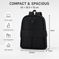 Sac à dos professionnel en nylon imperméable personnalisé pour ordinateur portable 16 pouces, idéal pour les voyages, le bureau et les trajets quotidiens, pour hommes et femmes