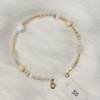 Gelang manik-manik kawat memori seri kuning unik buatan tangan dengan manik-manik kaca campuran, hadiah unik, perhiasan bunga manik-manik kerang