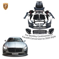 Kit de Carrocería para Bentley Continental GT Coupé 2004-2019, Modelo 2025, Material PP+Hierro, Parachoques, Faros Delanteros, Guardabarros Laterales